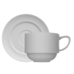 Xìcara de Chá (com Pires) - Laguna (Branco)