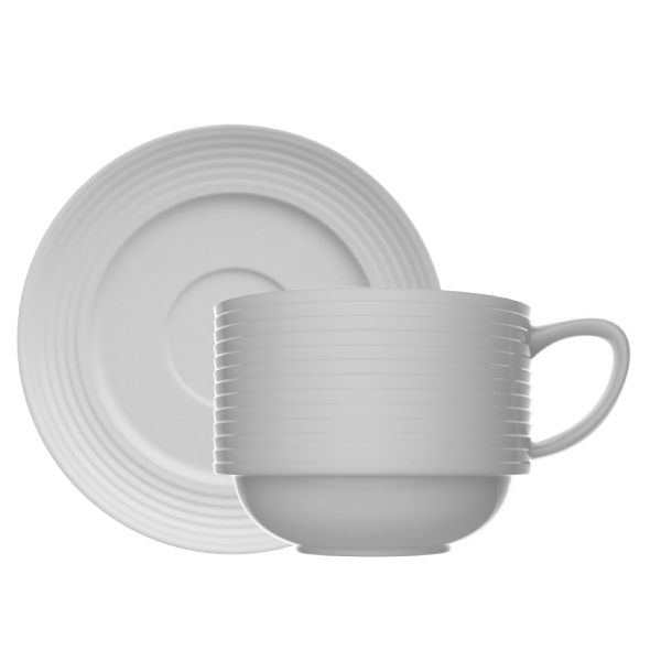 93ddcb780f133e5d1834f626a542f632.png Xìcara de Chá (com Pires) - Laguna (Branco) - Imagem 1