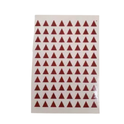 Decalque Triângulo G Vermelho Escuro