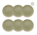 Kit de 6 Pratos de Sobremesa Unni Oliva