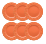 Kit com 6 Pratos Rasos Mendi Sunset