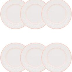 Kit de 6 Pratos Rasos Sweet