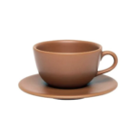 Kit de 6 Xícaras com Pires Unni Avelã