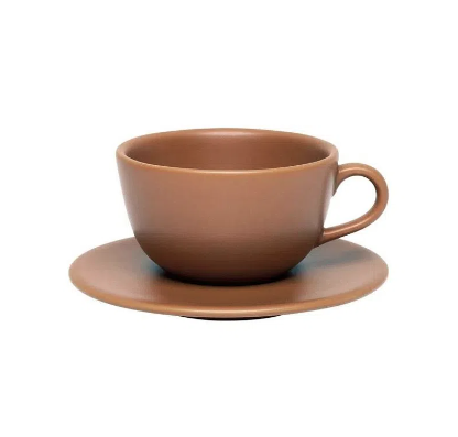 5ec8599926bb247fbb233ae019b3758f.png Kit de 6 Xícaras com Pires Unni Avelã - Imagem 1