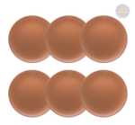 Kit de 6 Pratos de Sobremesa Unni Avelã