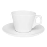 Xícara de Capuccino com Pires White 200ml (Porcelana)