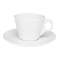 Xícara de Capuccino com Pires White 200ml (Porcelana)