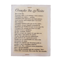 Decalque Oração da Noite