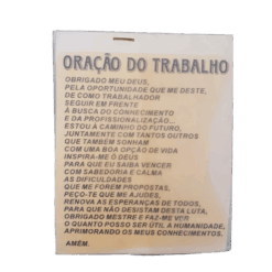 Decalque Oração do Trabalho