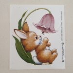 Decalque Coelho com Tulipa