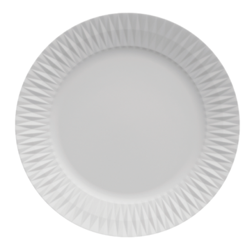 Prato de Sobremesa - Diamante (Branco) - Imagem 1