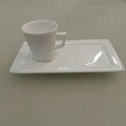 Xícara de Cafezinho Plateau 65ml com Pires (Porcelana)