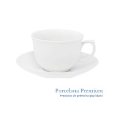 Xícara de Porcelana Chá Flamingo