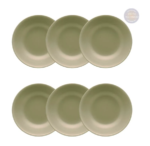Kit de 6 Pratos Fundos Unni Oliva