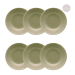Kit de 6 Pratos Fundos Unni Oliva