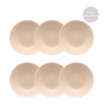 Kit de 6 Pratos Fundos Unni Merengue