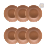 Kit de 6 Pratos Fundos Unni Avelã