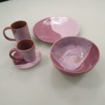 Conjunto Artesanal Rosa 5 Peças - Imagem 2