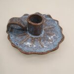 Castiçal de Cerâmica Artesanal