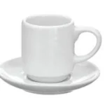 Xícara Café Mini Lisa (Com Pires)