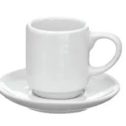 Xícara Café Mini Lisa (Com Pires)