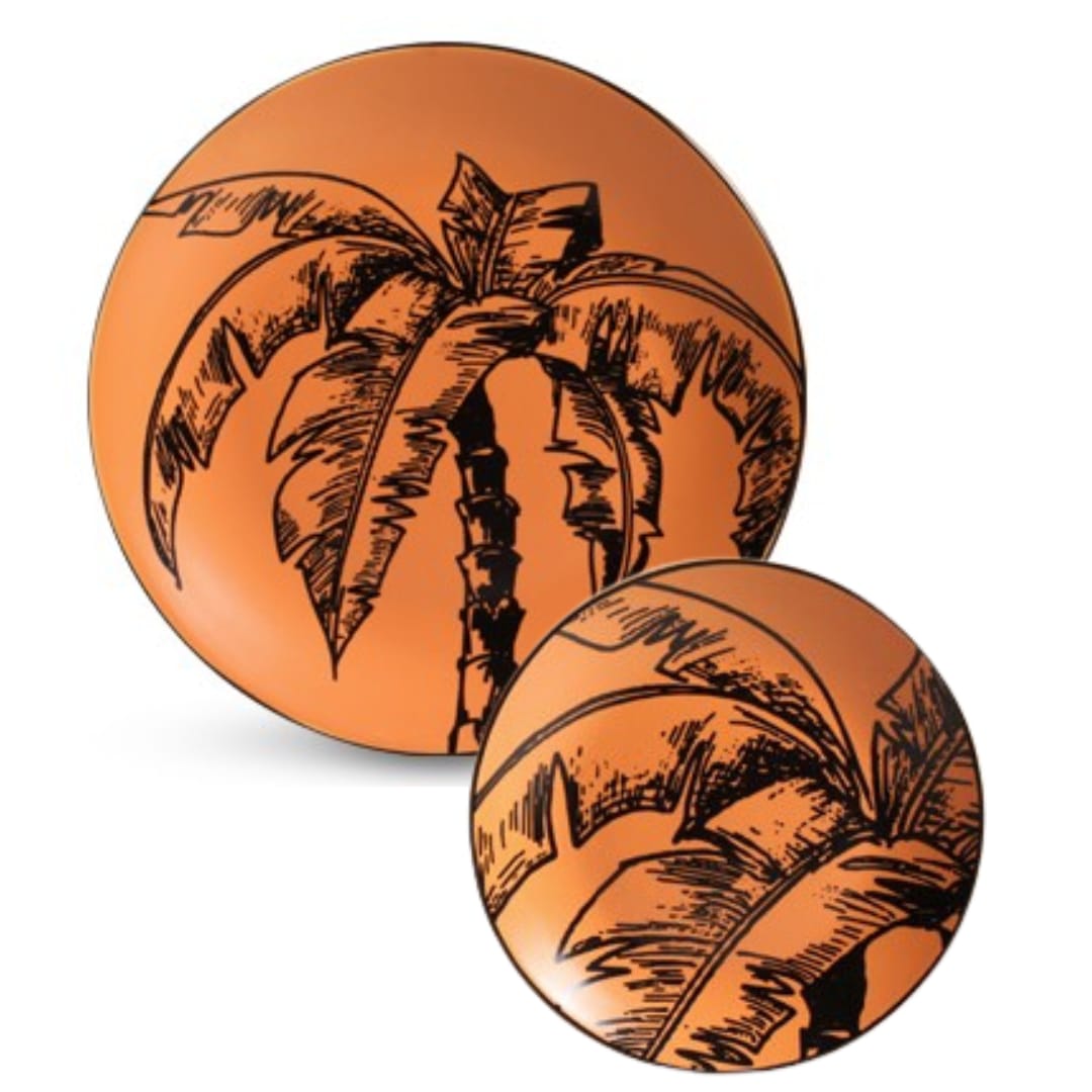 cea8be63011a9c52c58f9e6b05c867ec-1.jpeg Aparelho de Jantar Coqueiro Laranja/Preto - Imagem 1