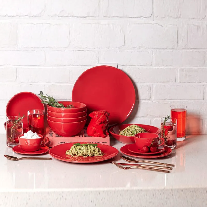 e93385e1a51d3138311c12327d6d46be.png Aparelho de Jantar Unni Red (24 peças) - Imagem 1