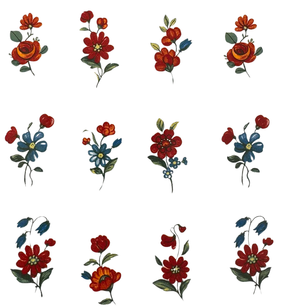 7f86632fdff9f7f5228ae2aa1262c67119742_nobg Decalque Floral Mini Laranja 27mm c/12 - Imagem 1