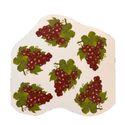 Decalque para vidro Uvas 55mm c/6