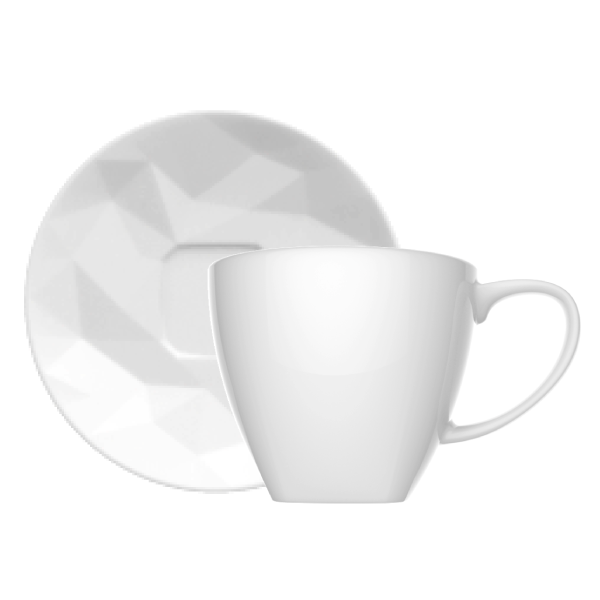 cebf0fa607a7e8f0f97aee48134158b0.png Xícara de Cafezinho (com Pires) - 75ML- Edros - Imagem 1