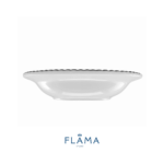 Kit Prato Fundo Bolinha Cerâmica Branca - 6 Peças - Imagem 4