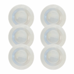 Kit Prato Fundo Capri Porcelana Branca - 6 Peças