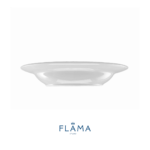 Kit Prato Fundo Aspen 23cm Porcelana Branca - 6 Peças - Imagem 4