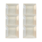 Kit Prato Fundo Quartier Porcelana Branca - 6 Peças