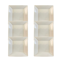 Kit Prato Fundo Quartier Porcelana Branca - 6 Peças