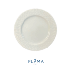 Kit Prato de Sobremesa Aspen Porcelana Branca - 6 Peças - Imagem 2