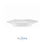 Kit Prato Fundo Prisma 24cm Porcelana Branca - 6 Peças - Imagem 4