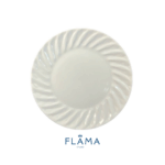 Kit Prato de Sobremesa Tangram Porcelana Branca - 6 Peças - Imagem 2