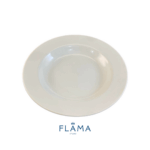 Kit Prato Fundo Capri Porcelana Branca - 6 Peças - Imagem 3