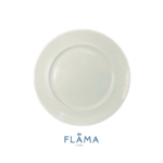 Kit Prato de Sobremesa Laguna Porcelana Branca - 6 Peças - Imagem 2