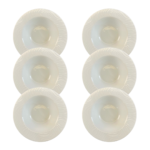 Kit Prato Fundo Luiza Porcelana Branca - 6 Peças