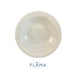 Kit Prato Fundo Bolinha Cerâmica Branca - 6 Peças - Imagem 2