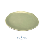 Kit Prato Lanche Organic Folha Cerâmica - 6 Peças - Imagem 3