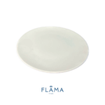 Kit Prato de Sobremesa Convexa Porcelana Branca - 6 Peças - Imagem 3