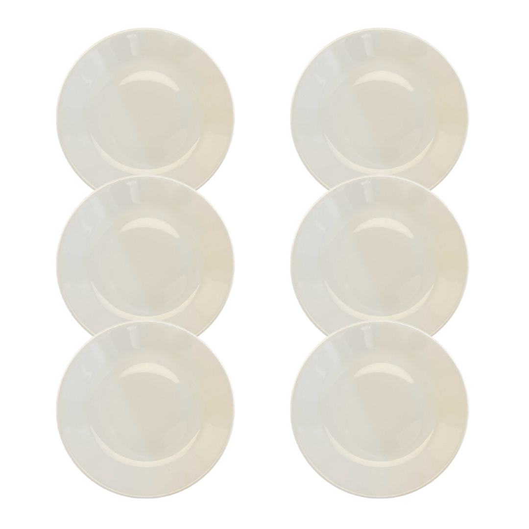 c7411065fb22ef7e424b643de4a901ae.png Kit Prato Fundo Coup Porcelana Branca - 6 Peças - Imagem 1