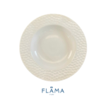 Kit Prato Fundo Ártico 24cm Porcelana Branca - 6 Peças - Imagem 2