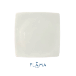 Kit Prato de Sobremesa Oriental Porcelana Branca - 6 Peças - Imagem 2