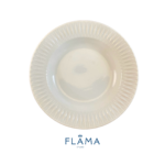 Kit Prato Fundo Diamante Porcelana Branca - 6 Peças - Imagem 2