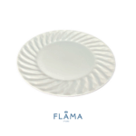 Kit Prato de Sobremesa Tangram Porcelana Branca - 6 Peças - Imagem 3