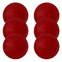 Kit Prato de Sobremesa Unni Red - 6 Peças